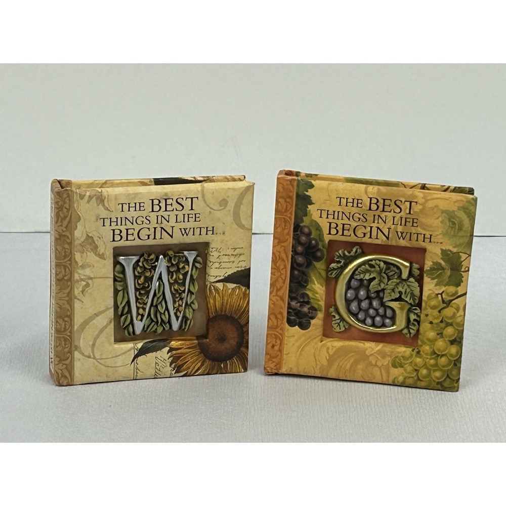 Mini Inspirational Books W G Set Cottagecore Floral "Best Things Begin With"